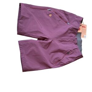 New Fjallraven Maroon Outdoor Shorts